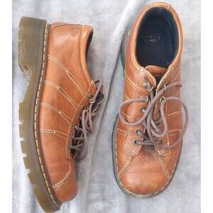Dr Martens 9764  Mens Oxford Shoes Light Brown Cl Leather Lace Up Round Toe 12